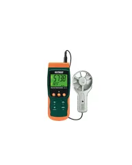 Air Flow Meter Portable Vane ThermoAnemometer Datalogger  Extech SDL300 NIST Certificate Calibration 