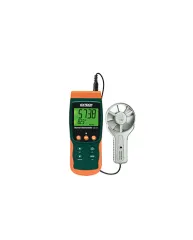 Air Flow Meter Portable Vane ThermoAnemometer Datalogger  Extech SDL300 