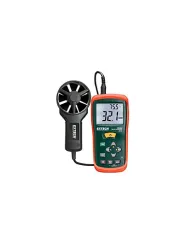Air Flow Meter Portable Mini ThermoAnemometer  Extech AN100 NIST Certificate Calibration
