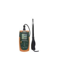 Air Flow Meter Portable Hot Wire CFMCMM ThermoAnemometer  Extech AN500 NIST Certificate Calibration