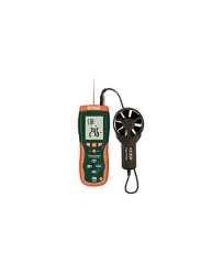Air Flow Meter Portable ThermoAnemometer with InfraRed Thermometer  Extech HD300 NIST Certificate Calibration